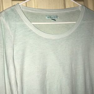 one sleeve american eagle shirt with laced sleeve